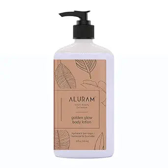 Aluram Golden Glow Body Lotion 18oz (Runway) - Aluram | Available at Studio 360 Salon, Chatham, NJ