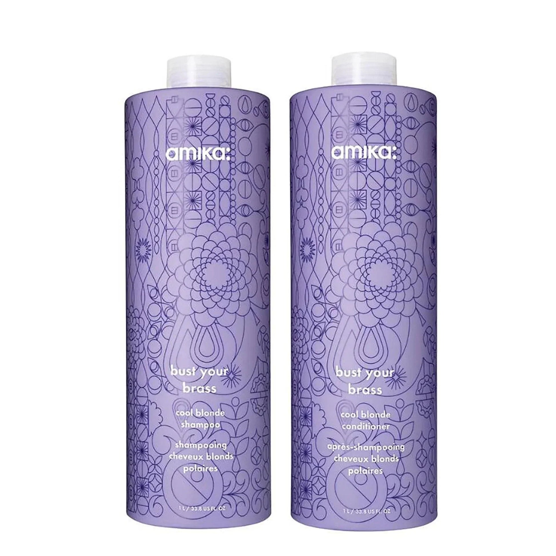 Amika Bust Your Brass Cool Blonde Repair Conditioner - Amika | Available at Studio 360 Salon, Chatham, NJ