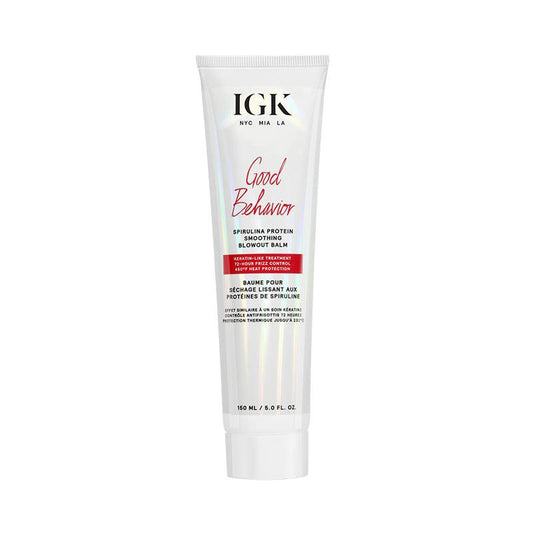 IGK GOOD BEHAVIOR Protein Smoothing Blowout Balm 5oz (Runway) - IGK Hair | Available at Studio 360 Salon, Chatham, NJ