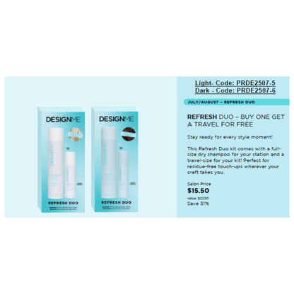 Design.Me Quickie.Me Dry Shampoo - Design.ME | Available at Studio 360 Salon, Chatham, NJ