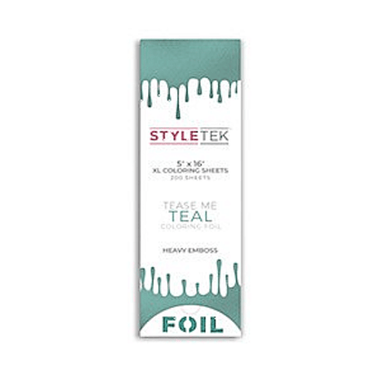 Styletek Tease Me Teal Balayage XL Sheets 200ct 5x16 - Styletek | Available at Studio 360 Salon, Chatham, NJ