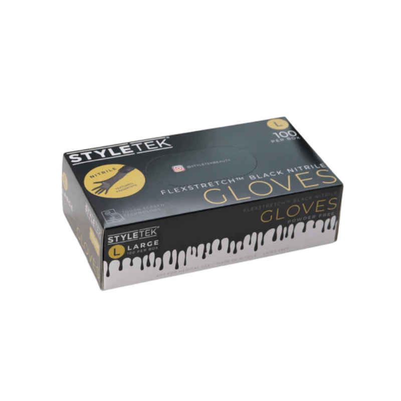 Styletek Black Nitrile Gloves 100pk - Styletek | Available at Studio 360 Salon, Chatham, NJ