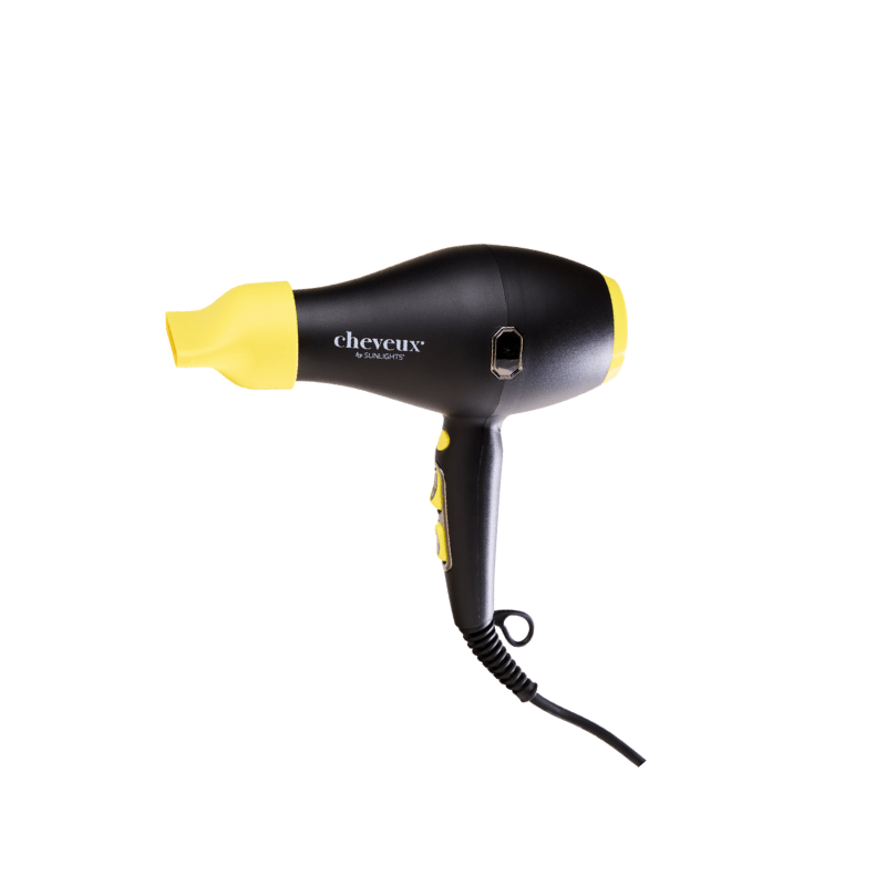 Sunlights Cheveux Hair Dryer - Black + Yellow (Runway) - Sunlights | Available at Studio 360 Salon, Chatham, NJ