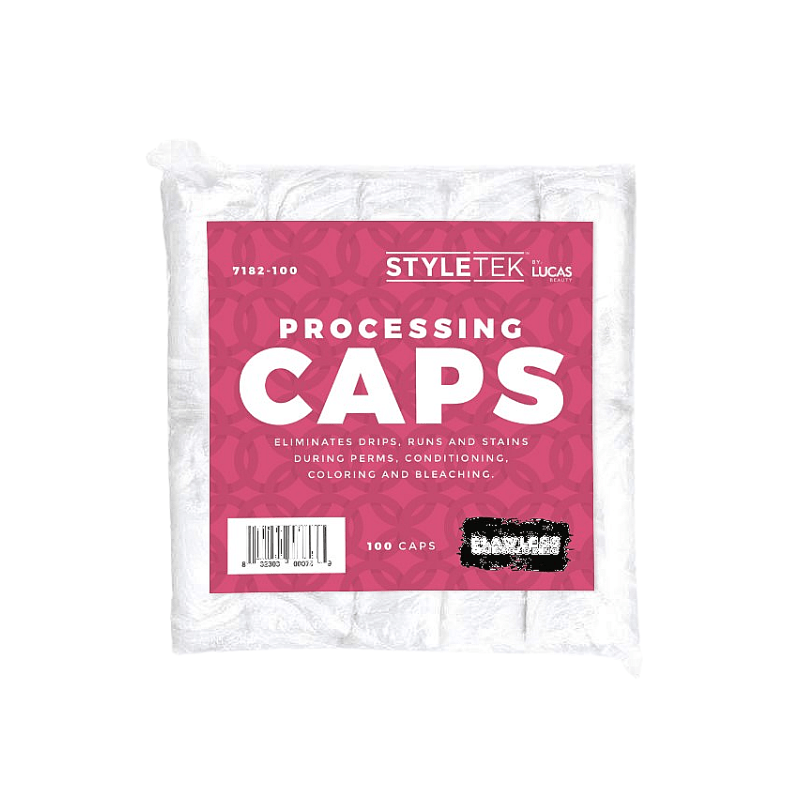 Styletek Clear Processing Caps -100pk (Runway) - Styletek | Available at Studio 360 Salon, Chatham, NJ