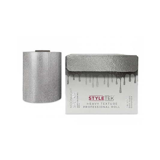 Styletek Moonlight Silver Embossed Foil Roll 5x300 - Styletek | Available at Studio 360 Salon, Chatham, NJ