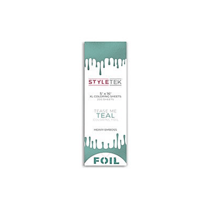 Styletek Tease Me Teal Balayage XL Sheets 200ct 5x16 - Styletek | Available at Studio 360 Salon, Chatham, NJ