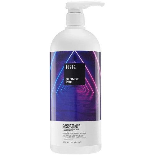 IGK BLONDE POP Purple Toning Conditioner 33.8oz (Runway) - IGK Hair | Available at Studio 360 Salon, Chatham, NJ