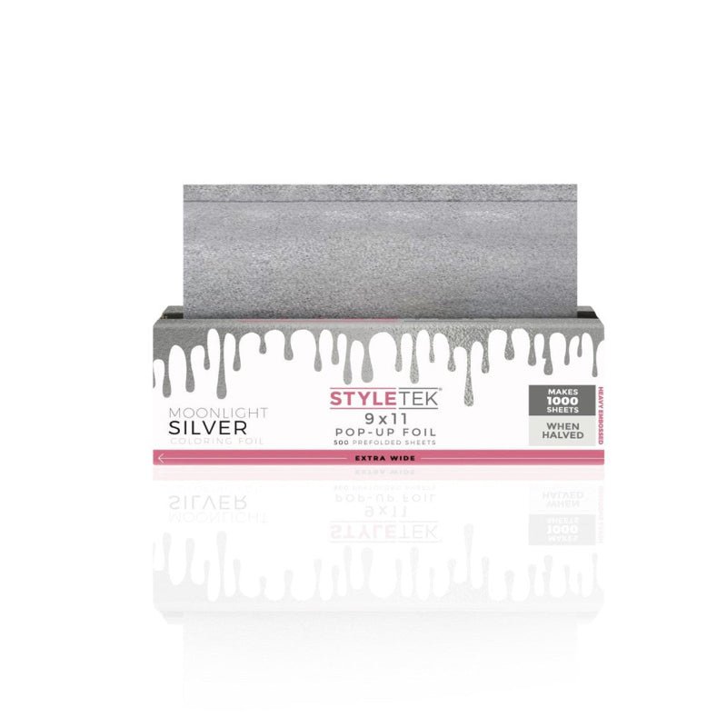 Styletek Moonlight Silver Smooth Foil 9 x 11 (Runway) - Styletek | Available at Studio 360 Salon, Chatham, NJ
